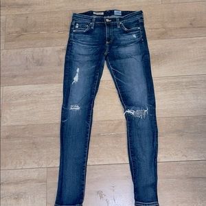 AG Adriano Goldshmied Super Skinny Ankle Jeans